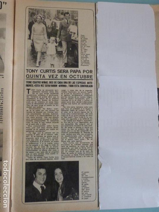 Coleccionismo de Revistas y Peri&oacute;dicos: RECORTE REPORTAJE CLIPPING DE TONY CURTIS REVISTA SEMANA N&ordm; 1598 PAG. 5