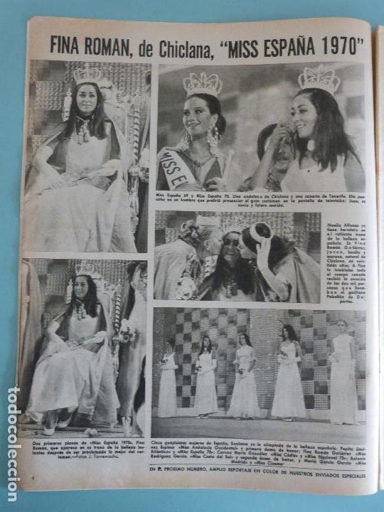 Coleccionismo de Revistas y Peri&oacute;dicos: RECORTE REPORTAJE CLIPPING DE MISS EUROPA 1970 REVISTA SEMANA N&ordm; 1598 PAG. 4
