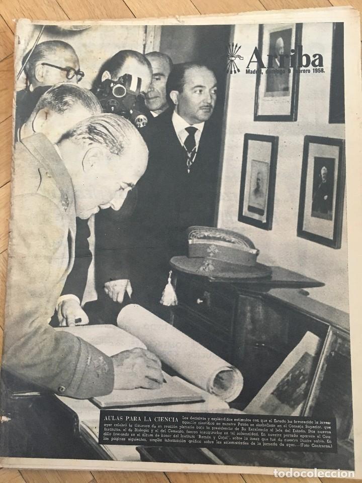 Collection Magazines and Newspapers: ARRIBA (9-2-58) MONASTERIO ABADIA DE SAMOS PUBLICIDAD RELOJ OMEGA