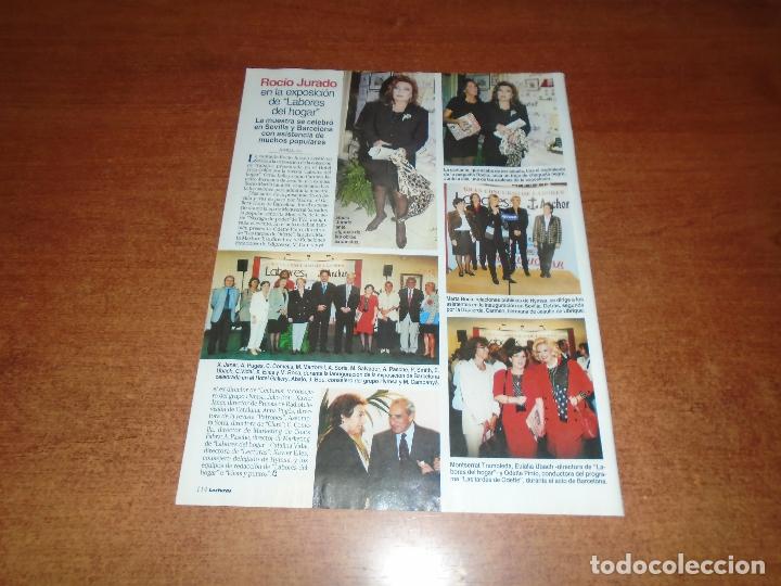 Coleccionismo de Revistas y Peri&oacute;dicos: RETAL PRENSA 1996: ROC&Iacute;O JURADO EN LA EXPOSICI&Oacute;N DE LA REVISTA LABORES DEL HOGAR