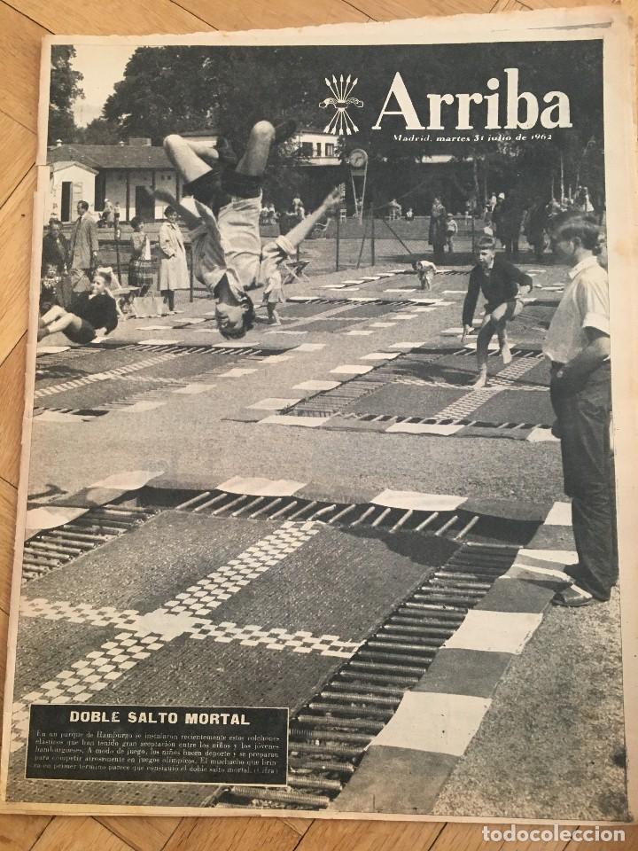 Coleccionismo de Revistas y Peri&oacute;dicos: ARRIBA (31-7-62) PUENTE DE SANTIAGO ZARAGOZA CARLOS MARIA DE BORBON PARMA MONDE&Ntilde;O SOFIA LOREN
