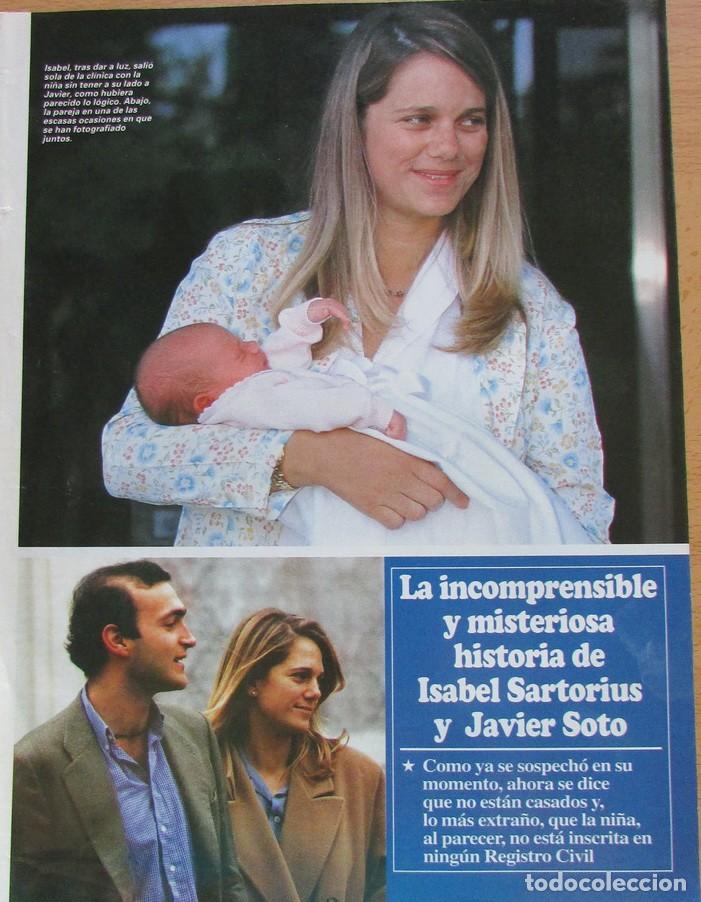 Coleccionismo de Revistas y Peri&oacute;dicos: RECORTE REVISTA SEMANA N&ordm; 3014 1997 BODA DE ISABEL SARTORIUS Y JAVIER SOTO