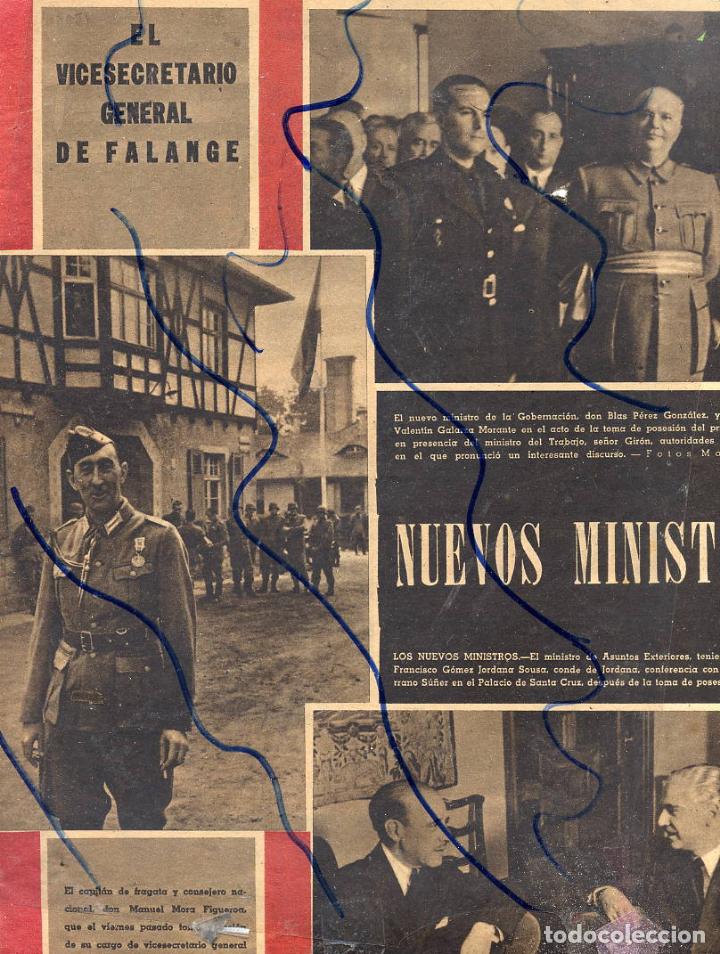 Coleccionismo de Revistas y Peri&oacute;dicos: DIVISION AZUL 1942  MANUEL MORA FIGUEROA CONSEJERO NACIONALCOMANDANTE EN ALEMANIA HOJA REVISTA