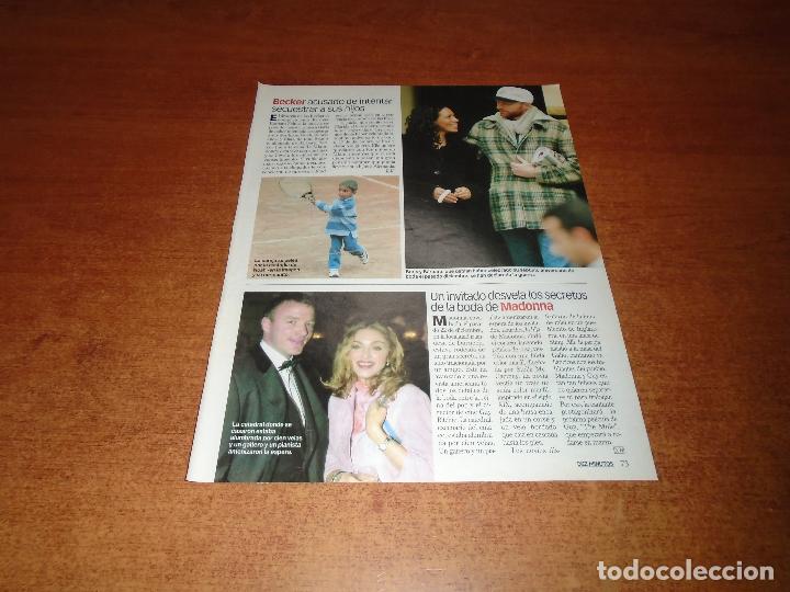 Coleccionismo de Revistas y Peri&oacute;dicos: RETAL PRENSA 2001: MADONNA. BORIS BECKER.