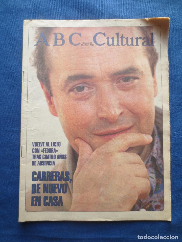 Coleccionismo de Revistas y Peri&oacute;dicos: ABC CULTURAL - N&Uacute;MERO 103 - 22 OCTUBRE 1993 - CARRERAS, DE NUEVO EN CASA