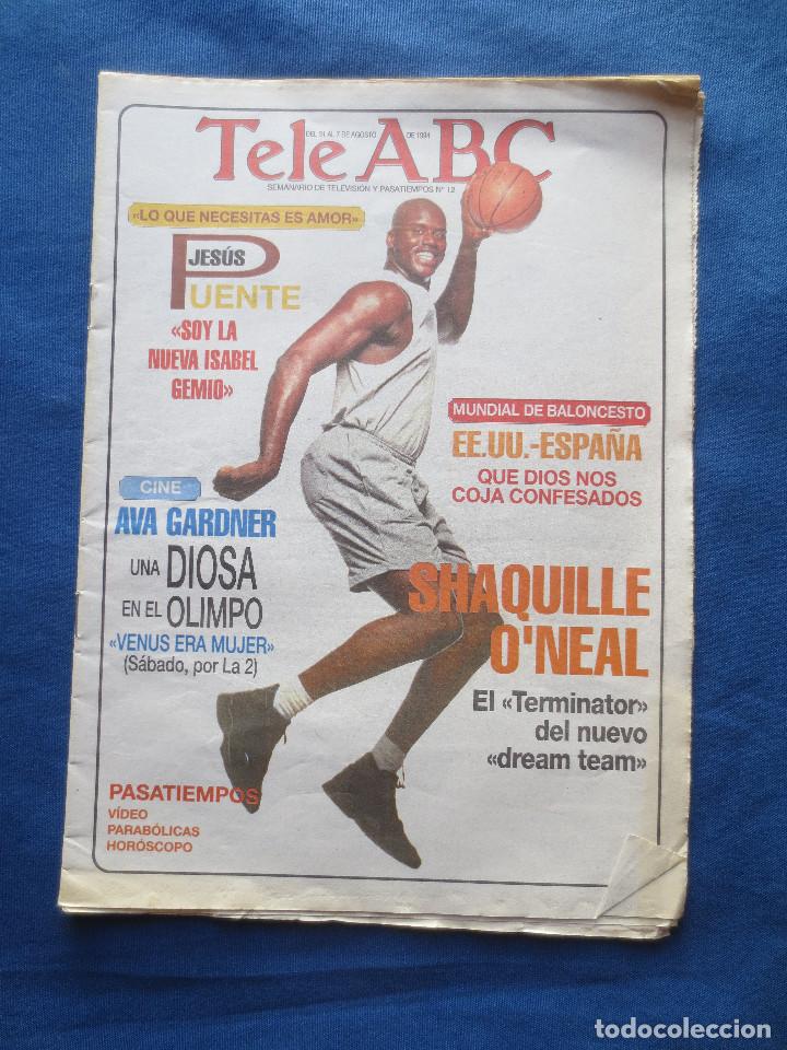 Coleccionismo de Revistas y Peri&oacute;dicos: TELE ABC DEL 31 AL 7 DE AGOSTO DE 1994 N.&ordm; 12 - PASATIEMPOS Y TELEVISI&Oacute;N / TeleABC