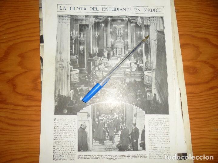 Coleccionismo de Revistas y Peri&oacute;dicos: RECORTE PRENSA :  LA FIESTA DEL ESTUDIANTE EN MADRID.  MUNDO GRAFICO, MARZO 1922