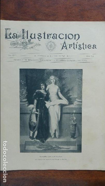 Coleccionismo de revistas y peri&oacute;dicos: LA ILUSTRACION ARTISITICA N&ordm; 878 24 DE OCTUBRE DE 1898 EL PADRE COLOMA