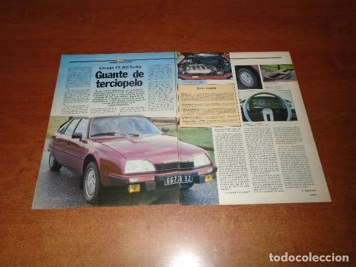 Coleccionismo de Revistas y Peri&oacute;dicos: RETAL PRENSA 1984: CITRO&Euml;N CX GTI TURBO. CITRO&Euml;N BX 19 GT. CITRO&Euml;N VISA GTI.