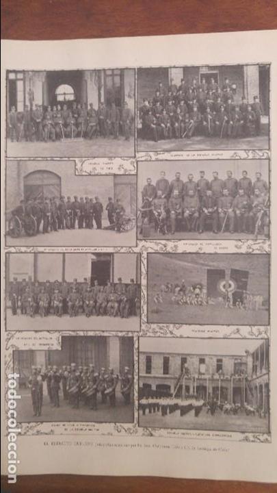 Coleccionismo de revistas y peri&oacute;dicos: EJERCITO CHILENO SANTIAGO DE CHILE TRANSPORTE DE ELEFANTES EN LA INDIA REVISTA A&Ntilde;O 1898