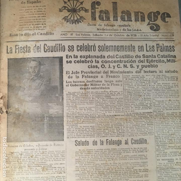 Resultado de imagen de DIARIO FALANGE LAS PALMAS"