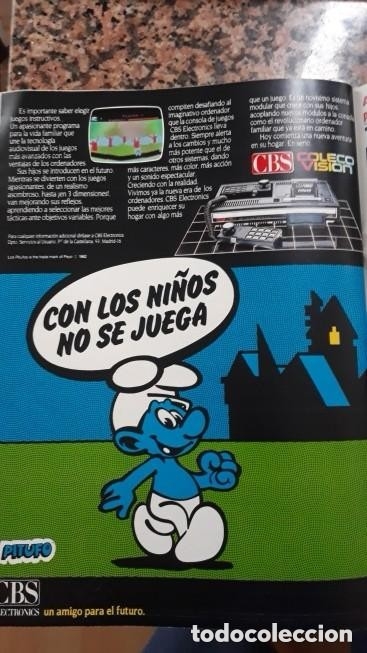 Coleccionismo de Revistas y Peri&oacute;dicos: ANUNCIO CBS COLECOVISION COLECO VISION LOS PITUFOS THE SMURFS