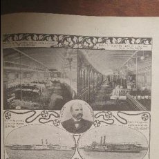 Coleccionismo de Revistas y Periódicos: COMPAÑIA DE NAVEGACION FLUVIAL VAPORES NICOLAS MIHANOVICH ARGENTINA BUENOS AIRES AÑO 1902 ORIGINAL