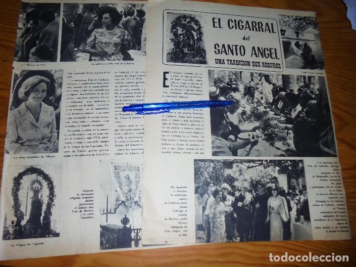 Coleccionismo de revistas y peri&oacute;dicos: RECORTE PRENSA :  EL CIGARRAL DEL SANTO ANGEL, UNA TRADICION QUE RESURGE. SABADO GRAFICO, MAYO 1965