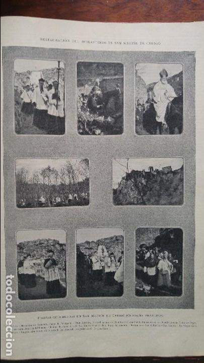 Collezionismo di Riviste e Giornali: RESTAURACI&Oacute; DEL MONESTIR DE SANT MARTI DE CANIGO.UNIVERSIDAD VALENCIA LA CAPELLA.DE MANACOR 1902