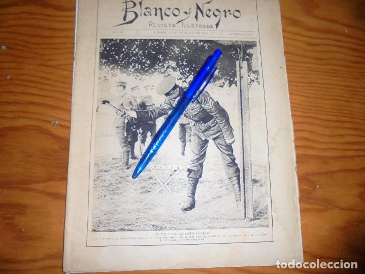 Coleccionismo de revistas y peri&oacute;dicos: RECORTE  PRENSA :  SARGENTO DE INFANTERIA EN CAMPAMENTO INGLES. BLANCO Y NEGRO, OCTBRE 1915