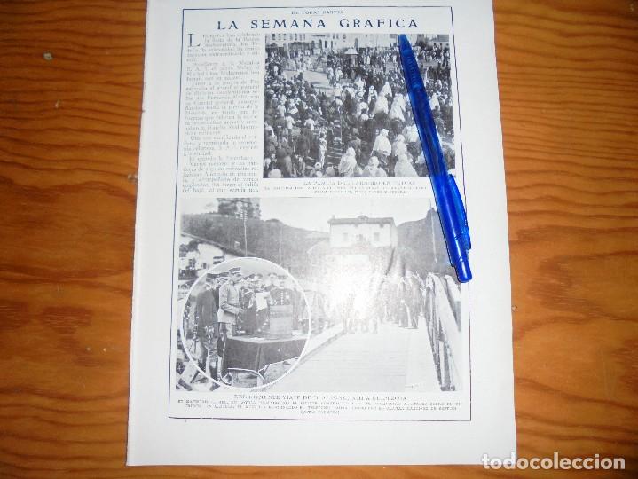 Coleccionismo de revistas y peri&oacute;dicos: RECORTE PRENSA : VIAJE DEL REY ALFONSO XIII A GUIPUZCOA.  BLANCO Y NEGRO, OCTBRE 1915