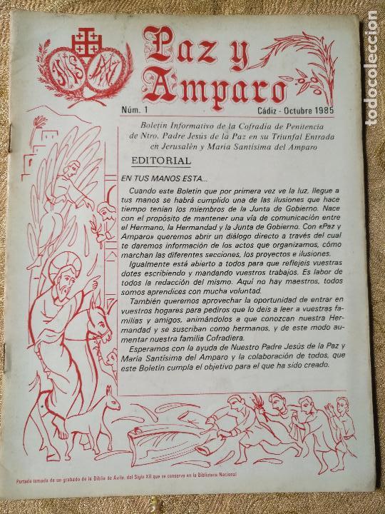 Coleccionismo de Revistas y Peri&oacute;dicos: antigua revista o bolentin hermandad cofradia cadiz . ver numero en foto . semana santa