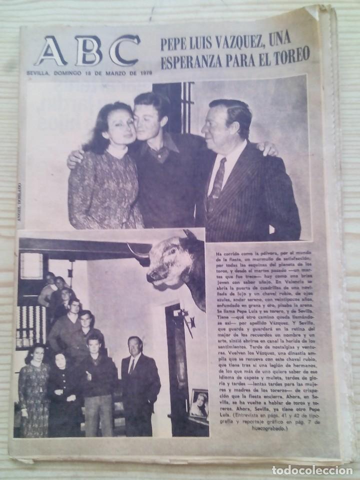 Coleccionismo de Revistas y Peri&oacute;dicos: Periodico ABC Sevilla - 18 Marzo 1979