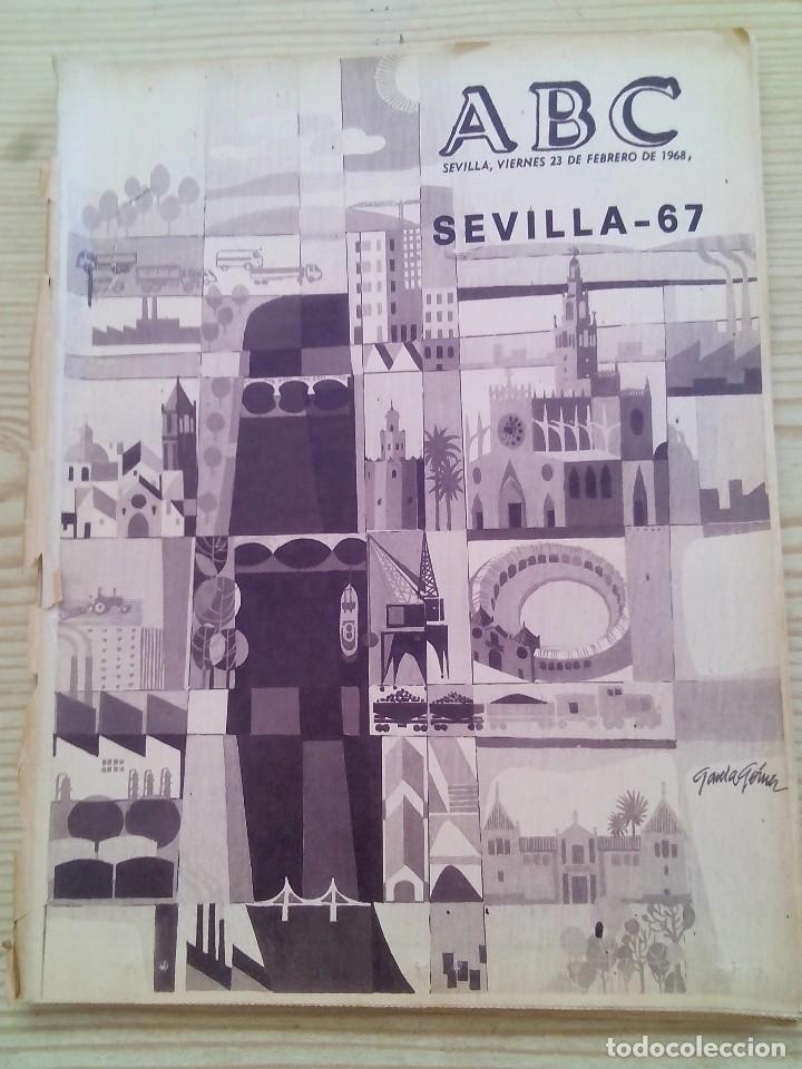 Coleccionismo de Revistas y Peri&oacute;dicos: Periodico ABC Sevilla - 23 Febrero 1968