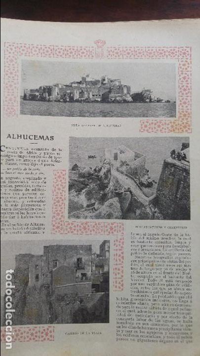 Colecionismo de Revistas e Jornais: ALHUCEMAS PE&Ntilde;ON 2 HOJAS REVISTA A&Ntilde;O 1903