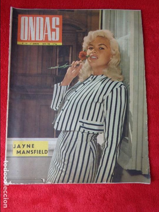Sammeln von Zeitschriften und Zeitungen: Revista ONDAS - 1963 - JAYNE MANSFIELD - MARIA CALLAS ...