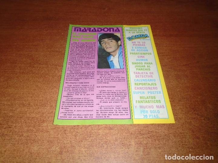 Coleccionismo de Revistas y Peri&oacute;dicos: RETAL PRENSA 1980: MARADONA EL JUGADOR M&Aacute;S CARO DEL MUNDO