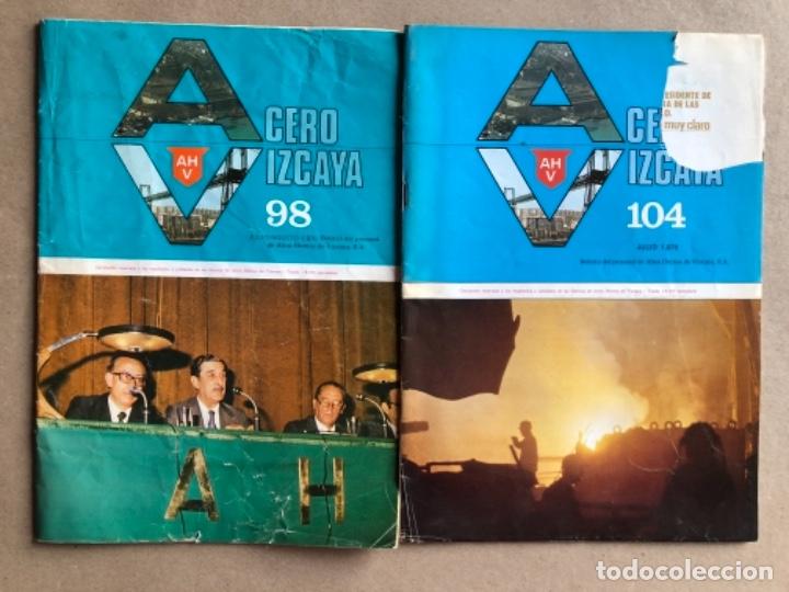 Collection Magazines and Newspapers: ACERO VIZCAYA. LOTE DE 2 BOLETINES DEL PERSONAL DE ALTOS HORNOS DE VIZCAYA. N&deg; 98 (1976) y N&deg; 104 (1