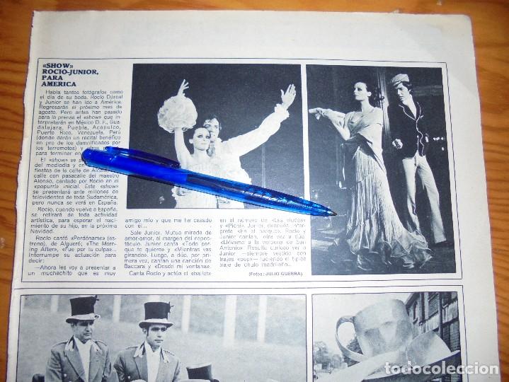 Coleccionismo de Revistas y Peri&oacute;dicos: RECORTE PRENSA : SHOW,  ROCIO DURCAL-JUNIOR, PARA AMERICA. ACTUALIDAD, JUNIO 1970
