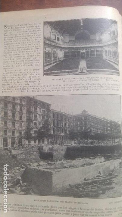 Collezionismo di Riviste e Giornali: INCENDIO TEATRO ELDORADO MADRID IMAGENES MINISTROS ESPA&Ntilde;A A&Ntilde;O 1903 2 HOJAS REVISTA A&Ntilde;O 1903