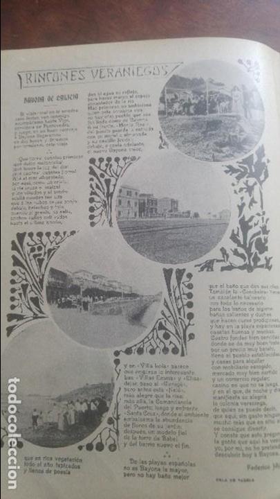 Colecionismo de Revistas e Jornais: BAYONA DE GALICIA HOJA A&Ntilde;O 1903