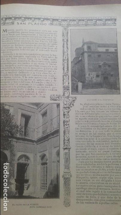 Collezionismo di Riviste e Giornali: EL CONVENTO DE SAN PLACIDO MADRID HOJA A&Ntilde;O 1903 DO&Ntilde;A TERESA VALLE DE LA CERDA