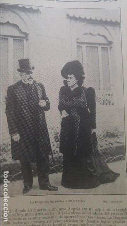 Colecionismo de Revistas e Jornais: LA DUQUESA DE DENIA Y SU MARIDO HOJA A&Ntilde;O 1903