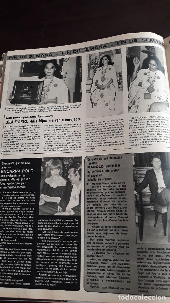 Coleccionismo de revistas y peri&oacute;dicos: MANOLO SIERRA ENCARNA POLO LOLA FLORES