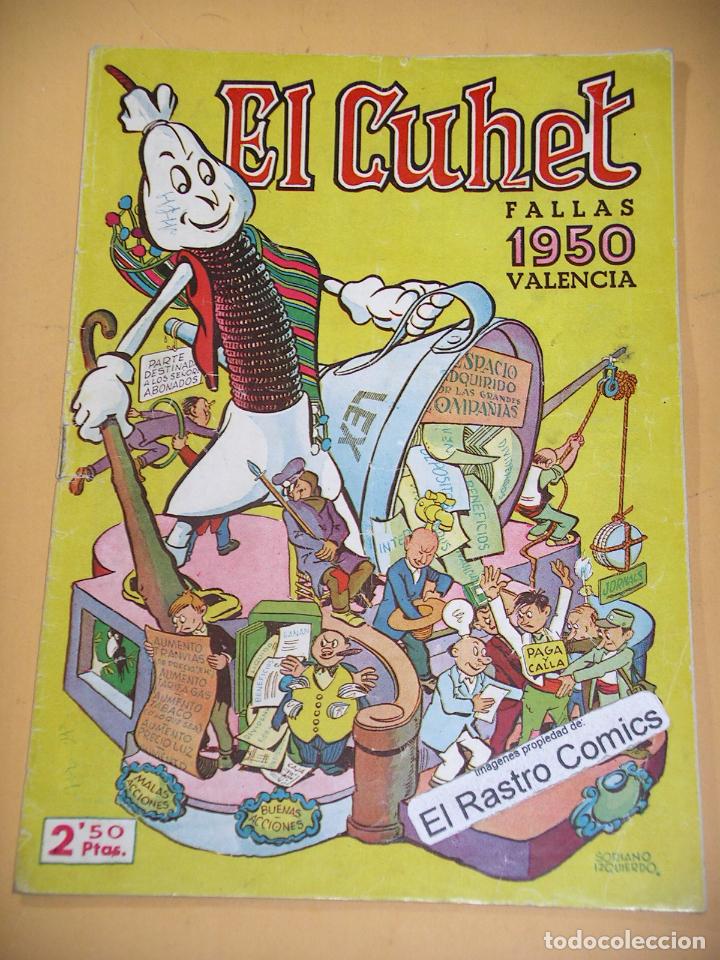 Coleccionismo de Revistas y Peri&oacute;dicos: El Coet, Cuhet, Fallas a&ntilde;o 1950, Valencia, llibret, fallero, cohete, E1