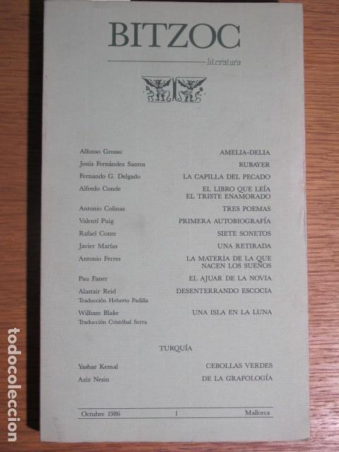 Sammeln von Zeitschriften und Zeitungen: Bitzoc. Revista trimestral. Director Basilio Baltasar. n&ordf; 1. Oct. 1996. Mallorca