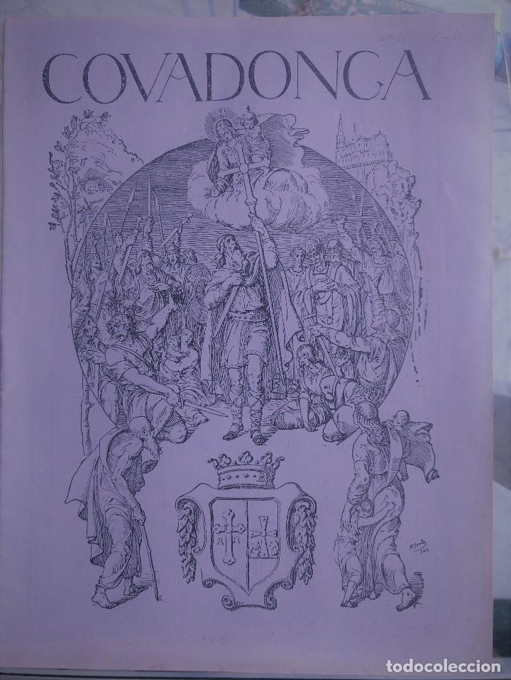 Collectionnisme de Revues et Journaux: Revista Covadonga n&ordm; 304 abril 1935 Miyares (Infiesto), San Tirso el Real destrozos, Villanueva