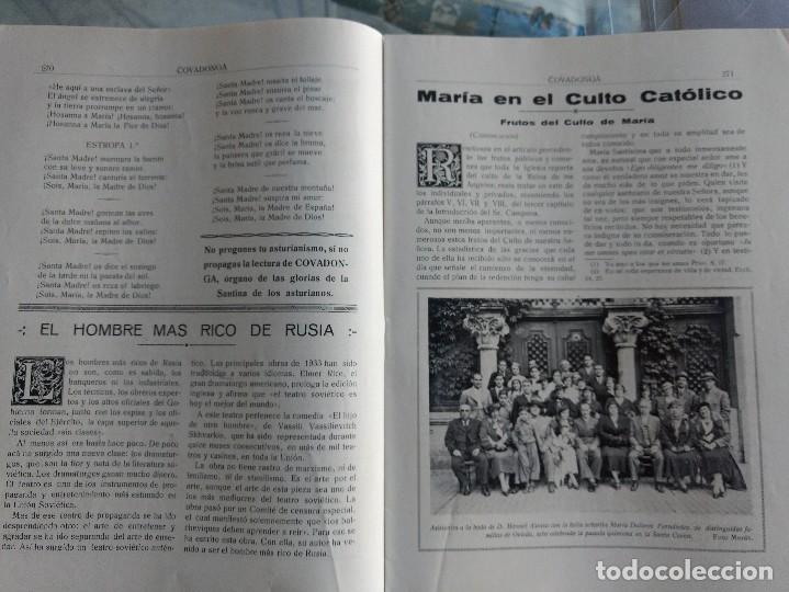 Collezionismo di Riviste e Giornali: Revista Covadonga n&ordm; 309 junio 1935 im&aacute;genes legionarias, Carrera Siero, escolares Felguera,