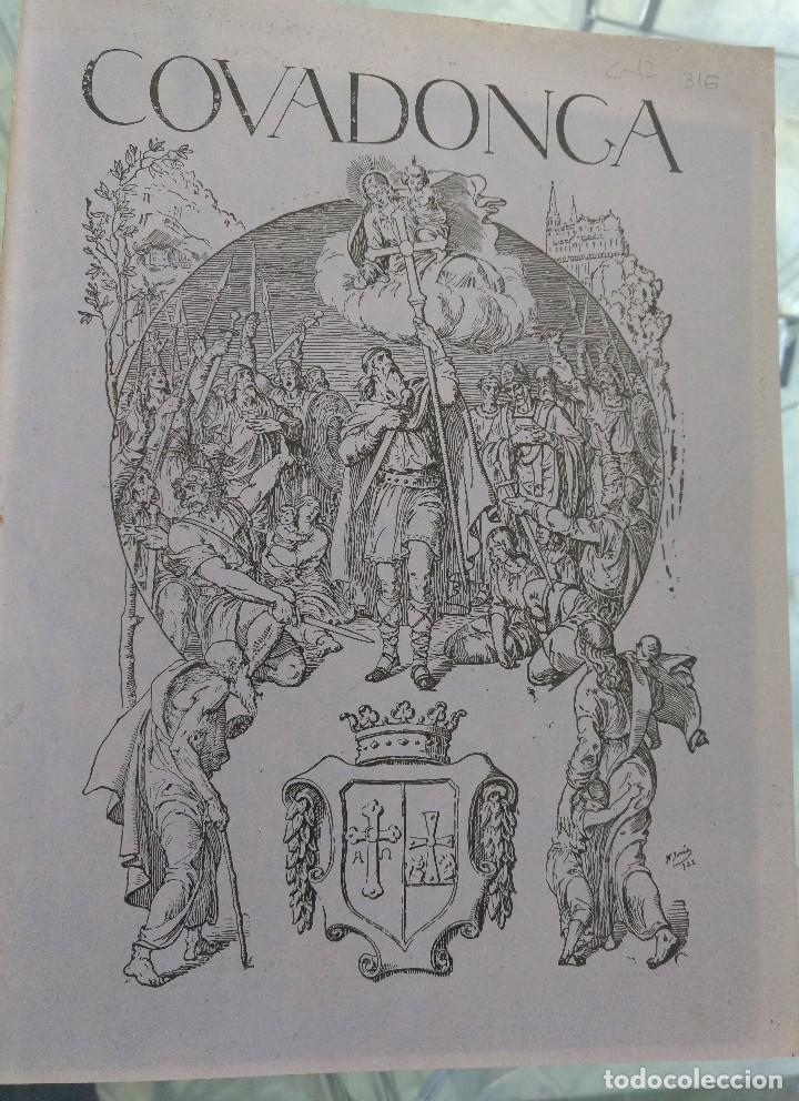 Collectionnisme de Revues et Journaux: Revista Covadonga n&ordm; 316 octubre de 1935 Onis, Muros de Nal&oacute;n. Pregrinaci&oacute;n Marcelino Vega Perlorla