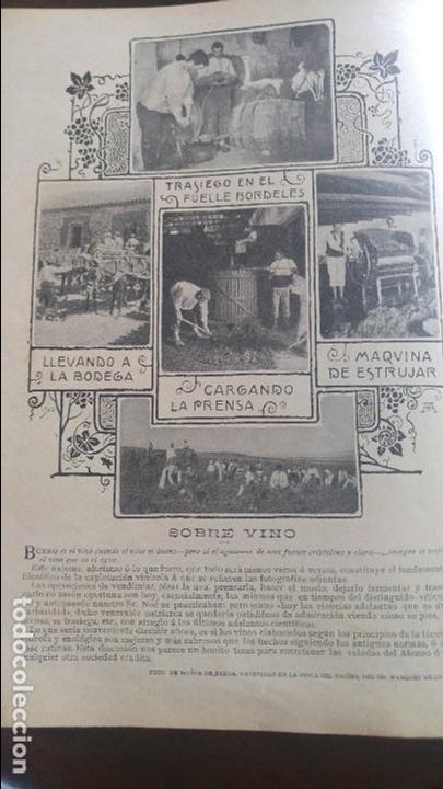 Collection Magazines and Newspapers: FINCA -EL ENCIN - MARQUES DE LUQUE EL VINO HOJA A&Ntilde;O 1903