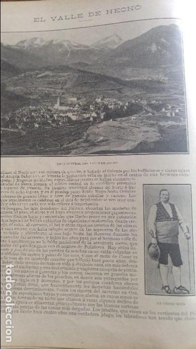 Sammeln von Zeitschriften und Zeitungen: EL VALLE DE HECHO CHESO CHESA ZAGALILLO 2 HOJAS A&Ntilde;O 1903