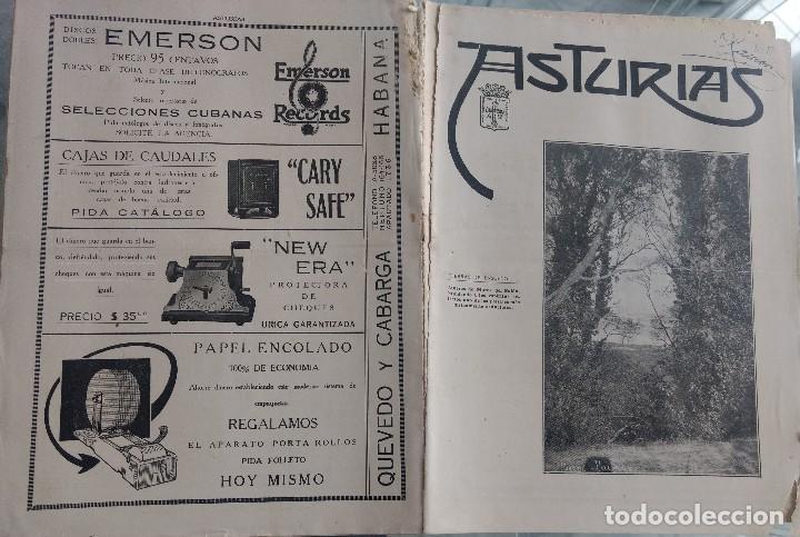 Coleccionismo de Revistas y Peri&oacute;dicos: Revista Asturias Habana 1919 Muros del Nal&oacute;n La Caridad, Mi&ntilde;agon, Parres, Pravia, Murosa Boal
