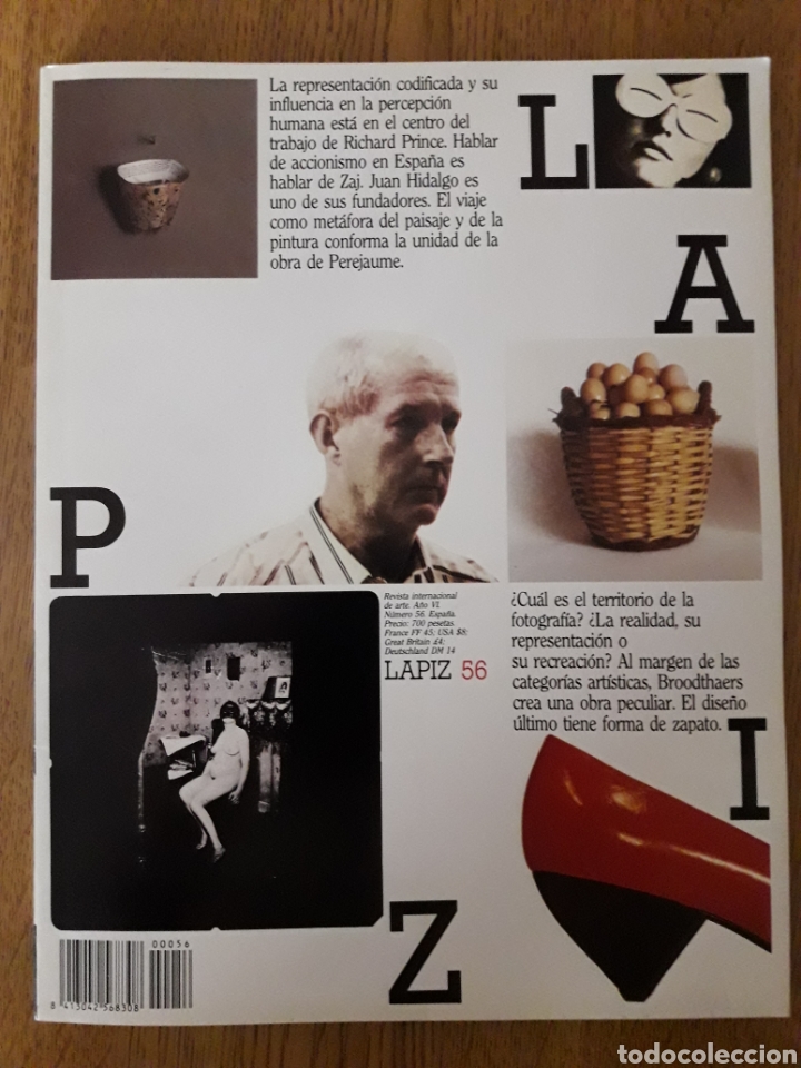 Collezionismo di Riviste e Giornali: Revista L&aacute;piz. Revista Internacional de Arte. N&deg; 56. Febrero 1989