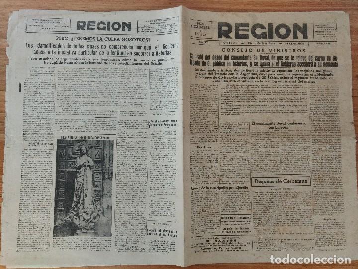 Sammeln von Zeitschriften und Zeitungen: Diario La Regi&oacute;n Oviedo Diciembre 1934 Telesforo Fernandez de Cuevas, Hockey San Sebastian Zugazarte