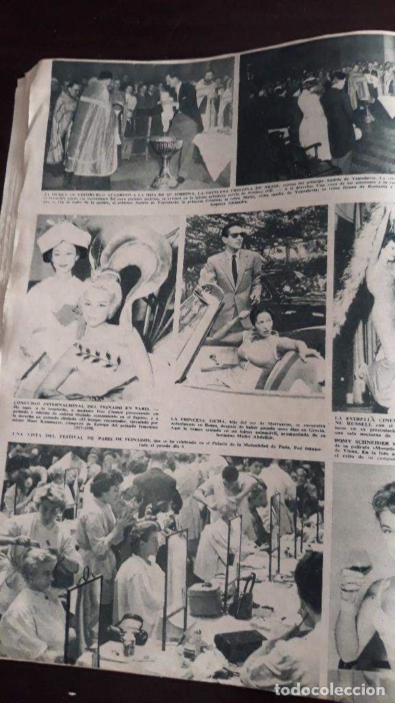 Coleccionismo de Revistas y Peri&oacute;dicos: 1957 romy schneider francia concurso de peinados