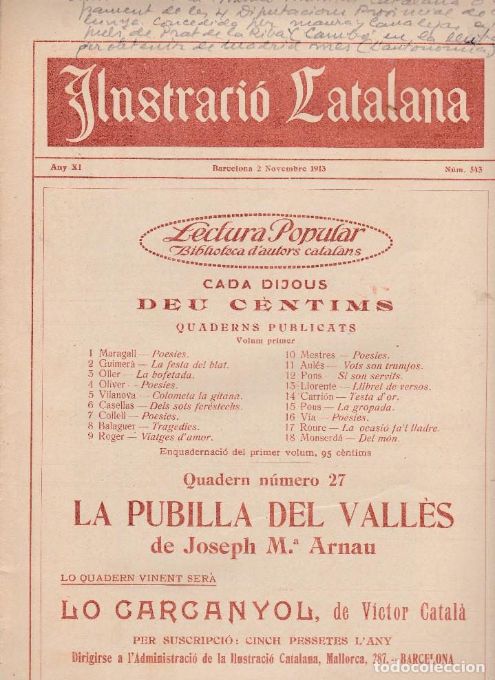 Sammeln von Zeitschriften und Zeitungen: Ilustraci&oacute; Catalana 1913 n&ordm; 543.per la mancomunitat catalana Barcelona