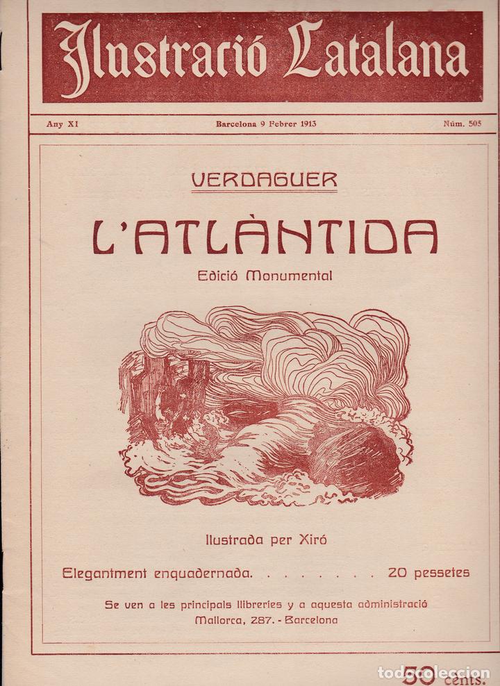 Coleccionismo de revistas y peri&oacute;dicos: Ilustraci&oacute; Catalana 1913 n&ordm; 505 Barcelona Josep Llimona l'illa de Mallorca