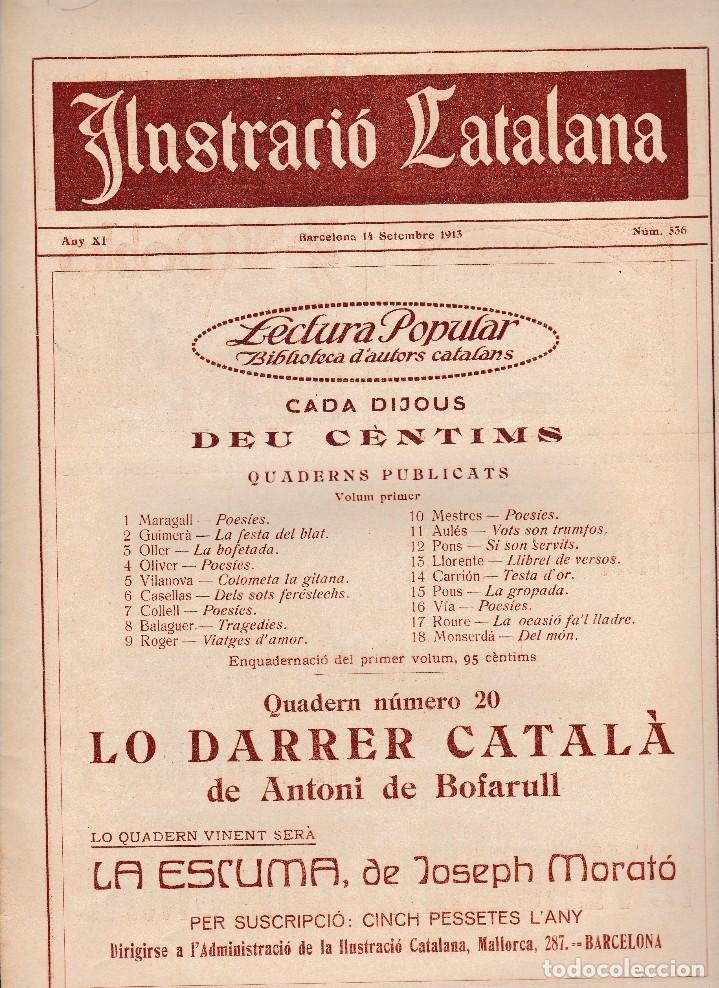 Collezionismo di Riviste e Giornali: Ilustraci&oacute; Catalana 1913 n&ordm; 536 Barcelona Les festes de tolosa y Muret L'onze de setembre