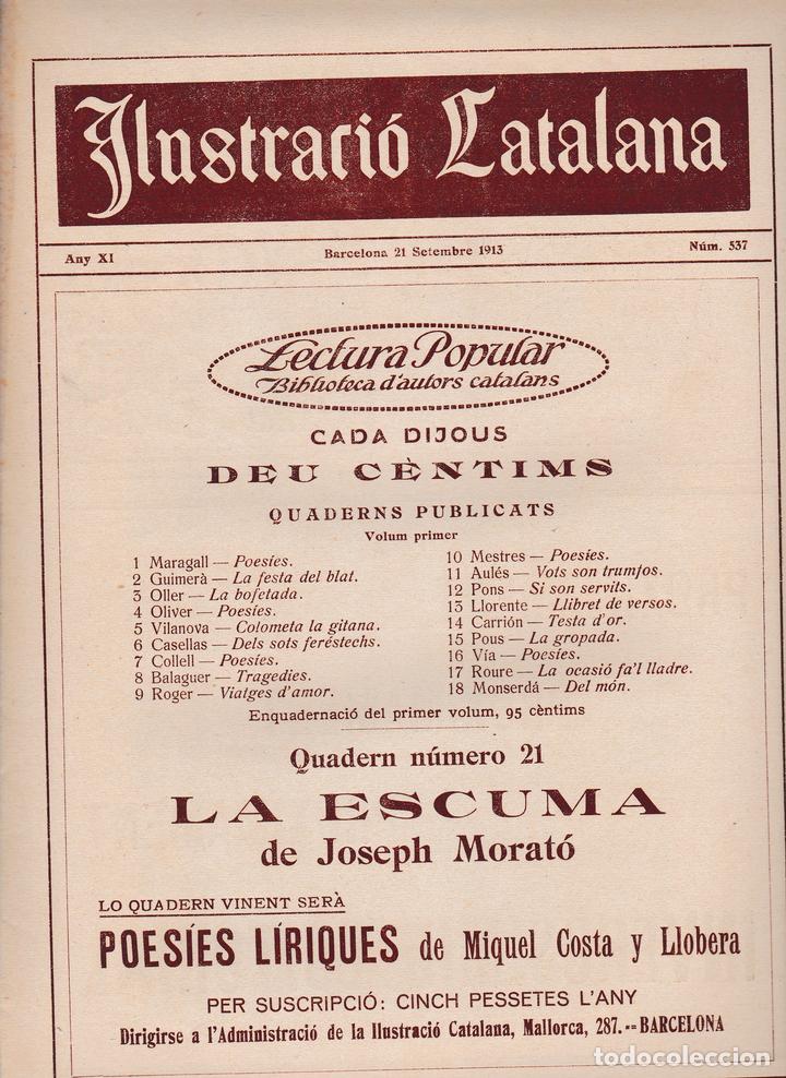 Collectionnisme de Revues et Journaux: Ilustraci&oacute; Catalana 1913 n&ordm; 537 Barcelona Festa Major Olot  Feste del arbre a Lloret de Mar