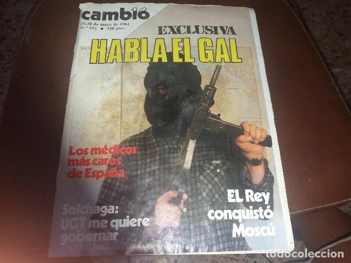 Coleccionismo de revistas y peri&oacute;dicos: Revista a&ntilde;o 1984 CAMBIO 16 PORTADA GAL